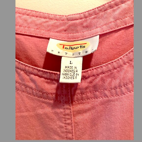 Talbots - Classic Sleeveless Salmon maxi jumper - Size Petite Large - Picture 5 of 9